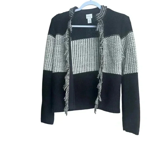 Chico’s Women Blocked Pattern Arlene Cardigan. Size: 1 (S). - Picture 6 of 10